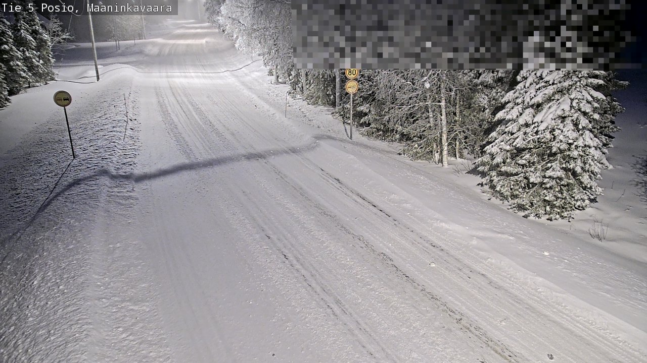 Weather Camera Image Road 5 Posio, Maaninkavaara, Posio, Lappi