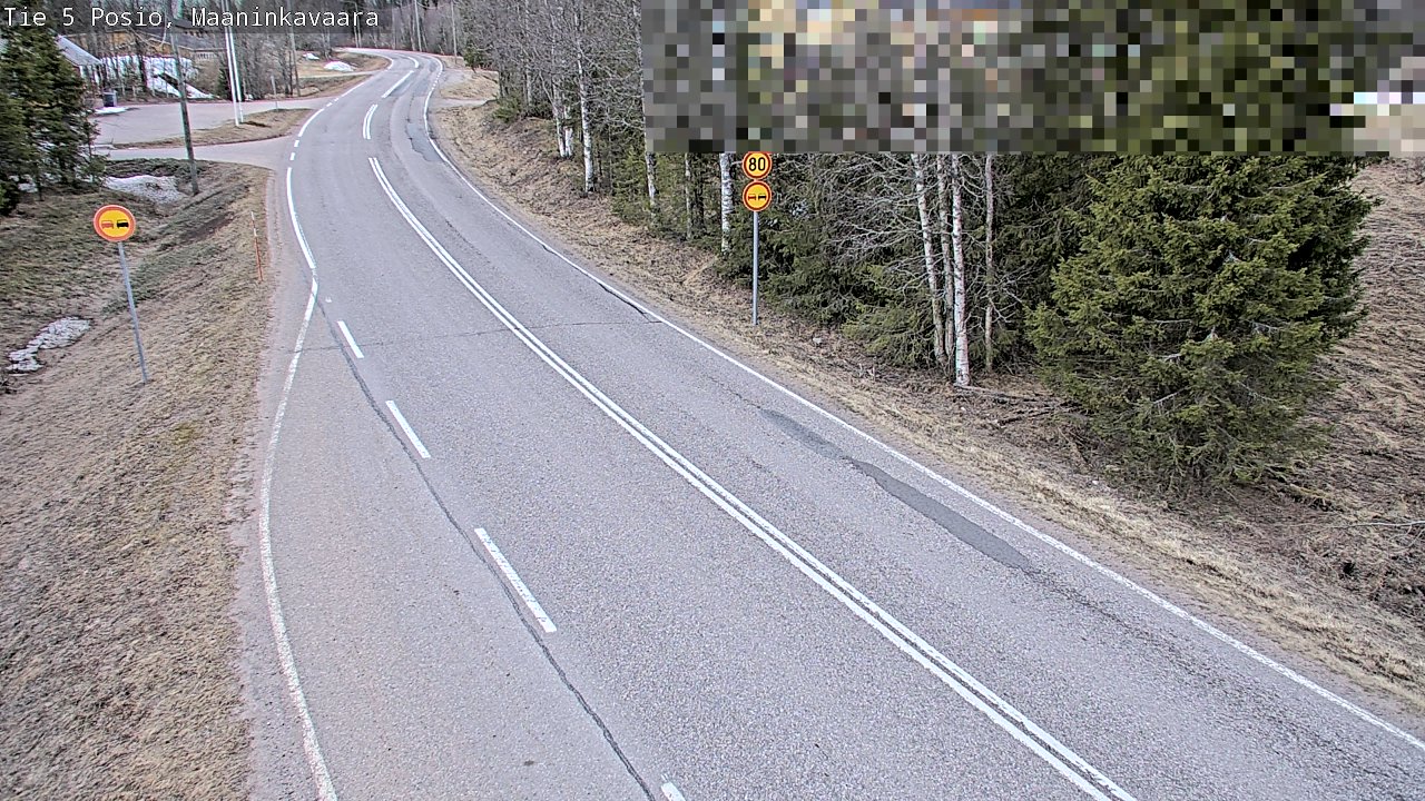 Weather Camera Image Väg 5 Posio, Maaninkavaara, Posio, Lappi