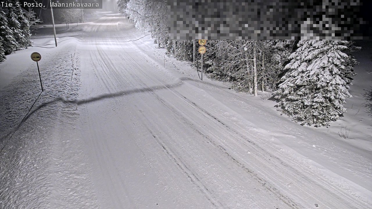 Weather Camera Image Road 5 Posio, Maaninkavaara, Posio, Lappi