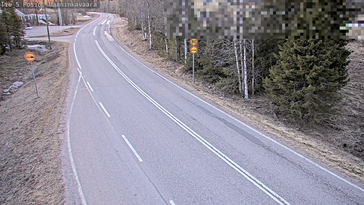 Kelikamerat Kuva Tie 5 Posio, Maaninkavaara, Posio, Lappi
