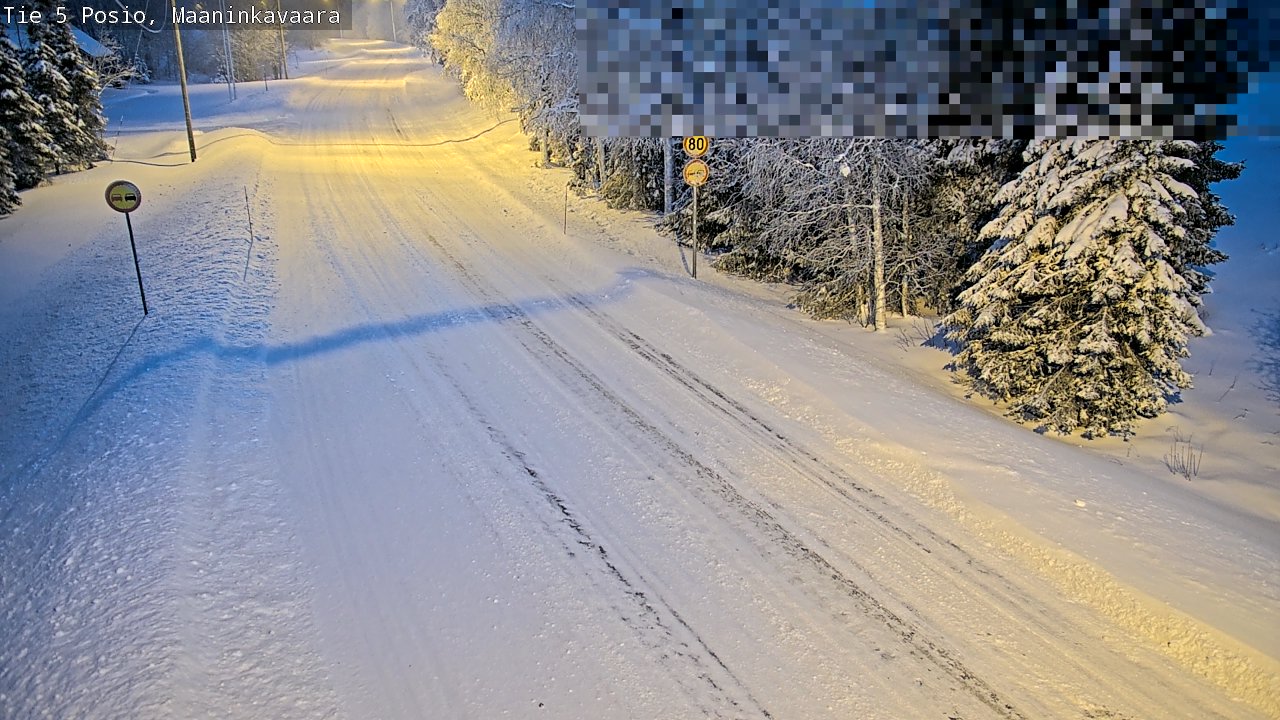 Weather Camera Image Road 5 Posio, Maaninkavaara, Posio, Lappi