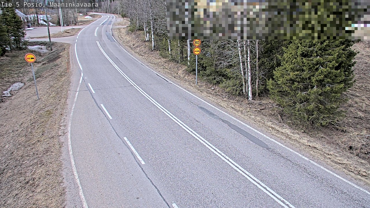 Weather Camera Image Väg 5 Posio, Maaninkavaara, Posio, Lappi