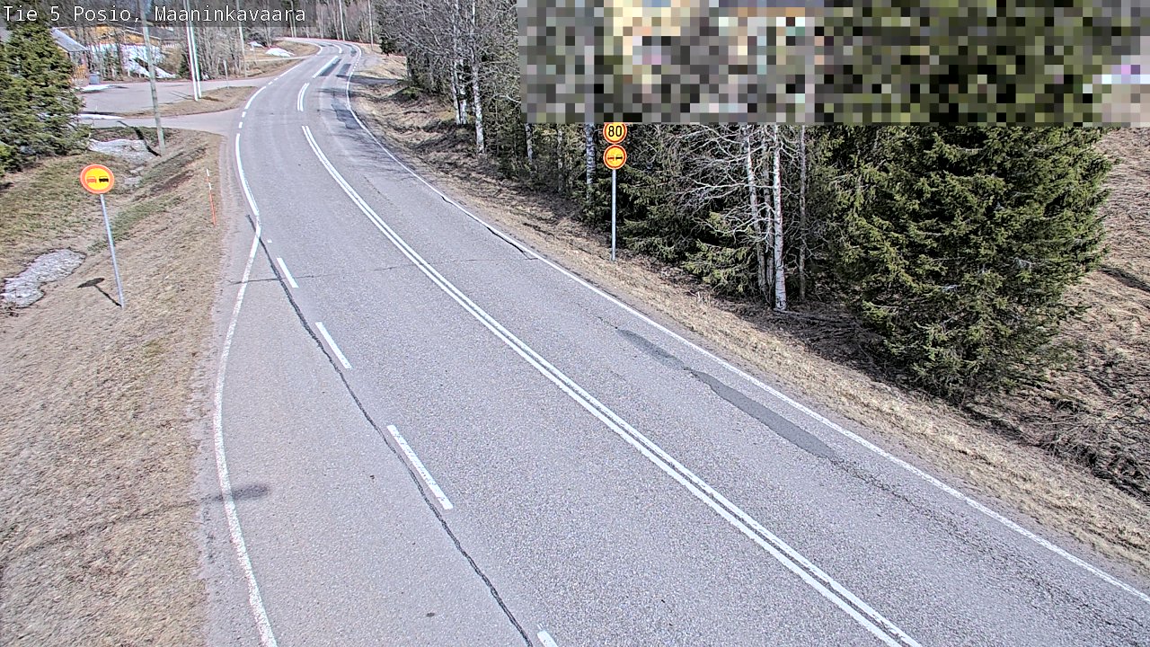 Weather Camera Image Väg 5 Posio, Maaninkavaara, Posio, Lappi