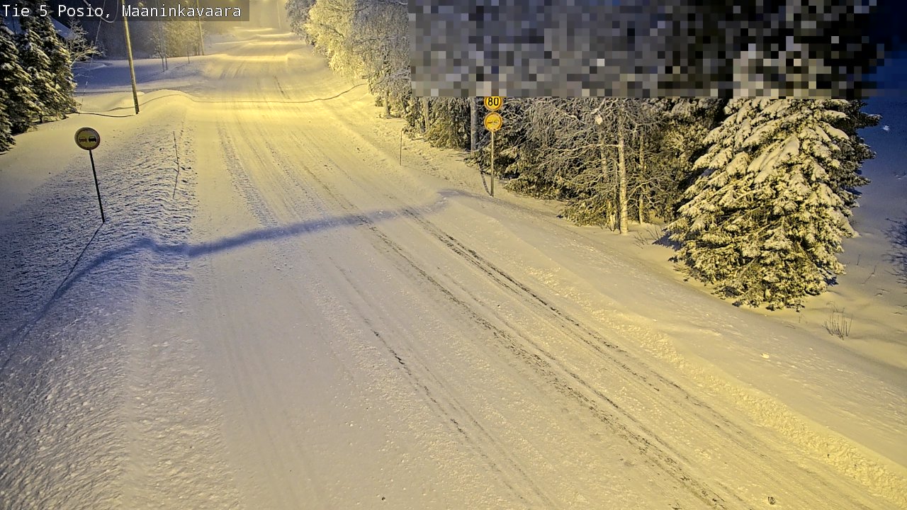 Weather Camera Image Road 5 Posio, Maaninkavaara, Posio, Lappi