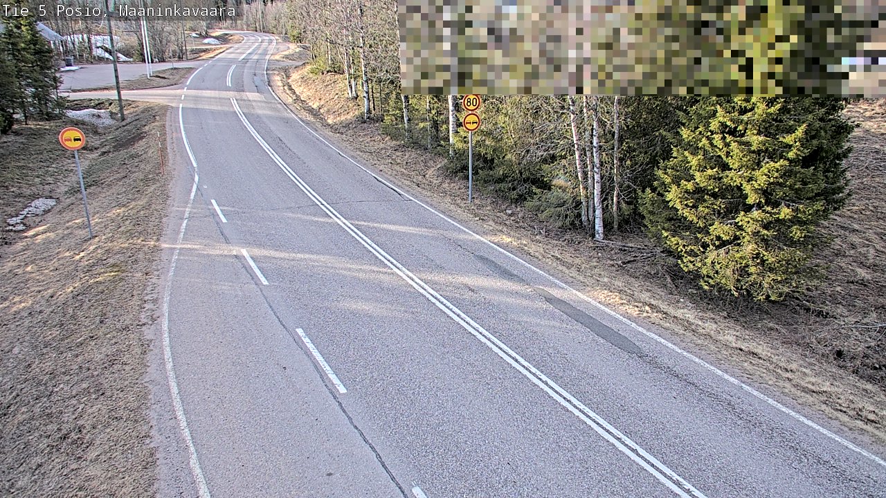 Weather Camera Image Väg 5 Posio, Maaninkavaara, Posio, Lappi