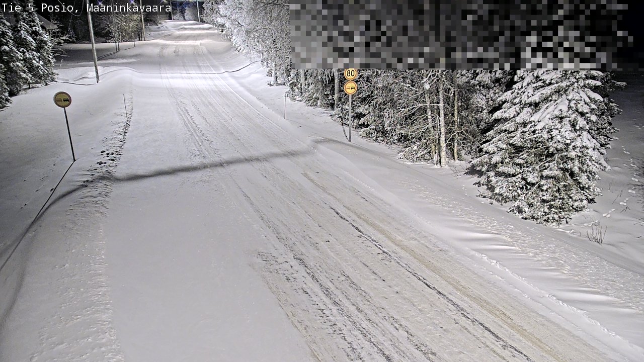 Kelikamerat Kuva Tie 5 Posio, Maaninkavaara, Posio, Lappi