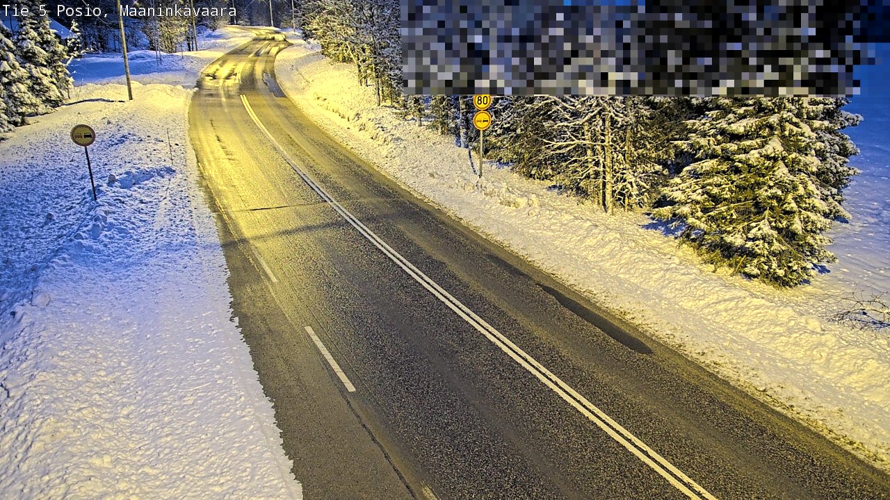Kelikamerat Kuva Tie 5 Posio, Maaninkavaara, Posio, Lappi