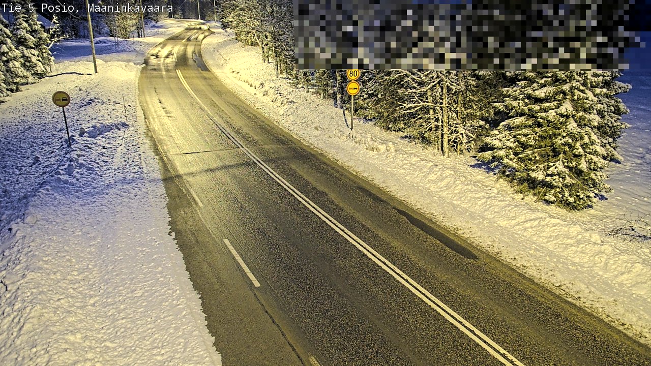 Kelikamerat Kuva Tie 5 Posio, Maaninkavaara, Posio, Lappi