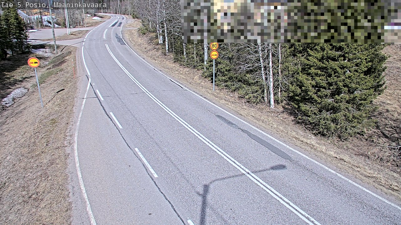 Weather Camera Image Väg 5 Posio, Maaninkavaara, Posio, Lappi