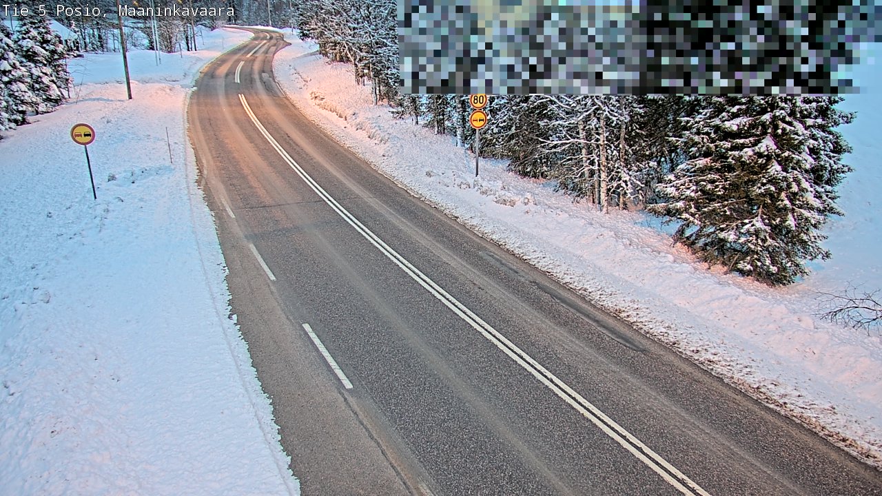 Kelikamerat Kuva Tie 5 Posio, Maaninkavaara, Posio, Lappi