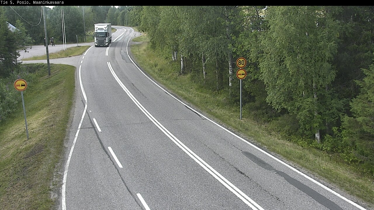 Weather Camera Image Väg 5 Posio, Maaninkavaara, Posio, Lappi