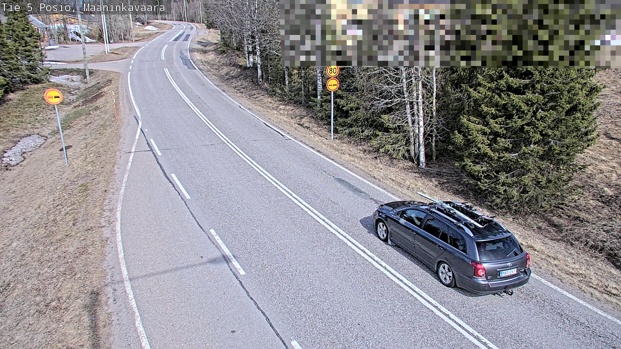 Weather Camera Image Väg 5 Posio, Maaninkavaara, Posio, Lappi