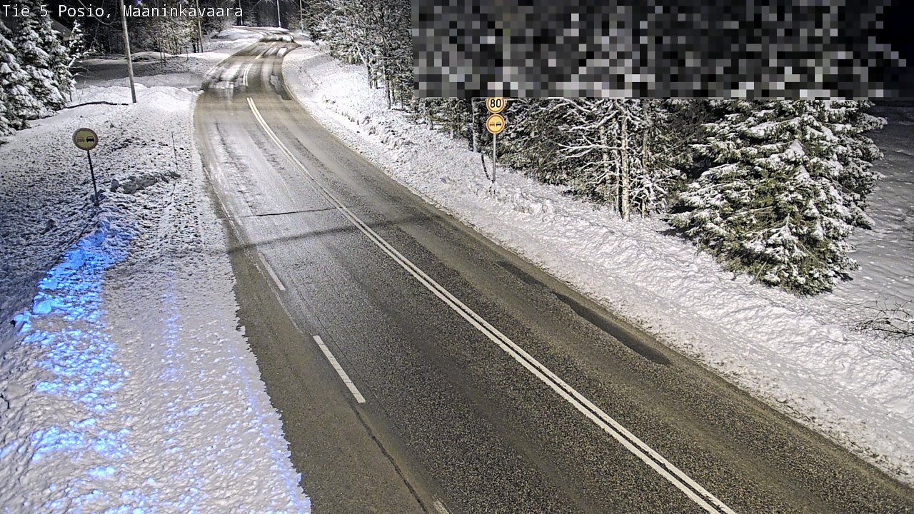 Kelikamerat Kuva Tie 5 Posio, Maaninkavaara, Posio, Lappi