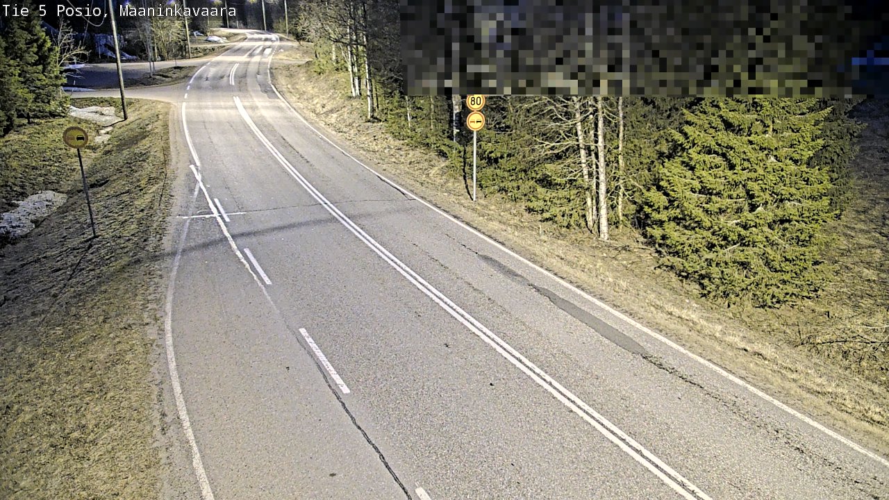 Weather Camera Image Väg 5 Posio, Maaninkavaara, Posio, Lappi
