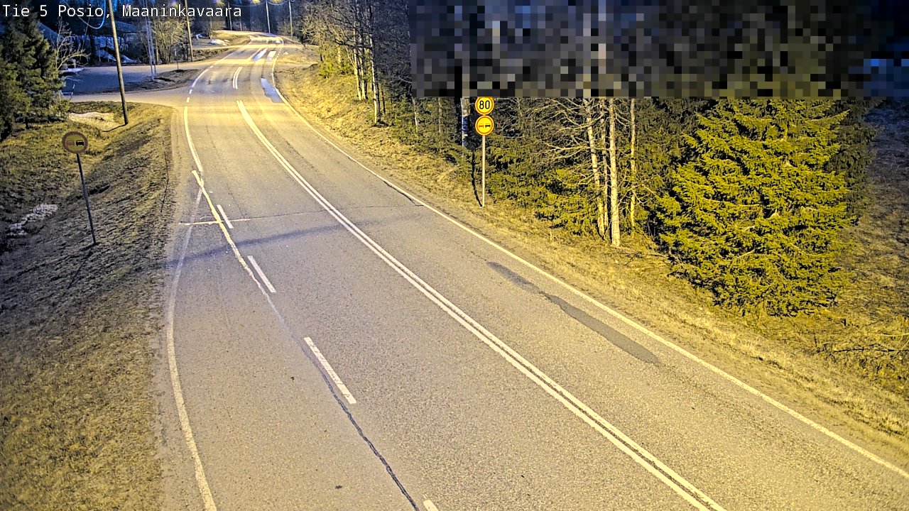Weather Camera Image Road 5 Posio, Maaninkavaara, Posio, Lappi