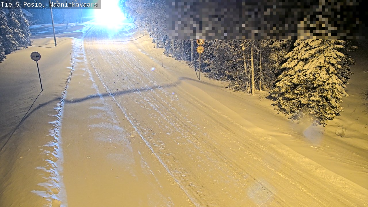 Weather Camera Image Road 5 Posio, Maaninkavaara, Posio, Lappi