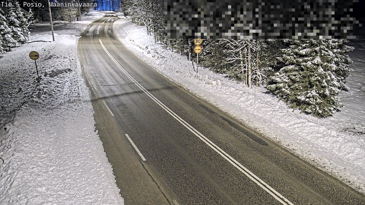 Kelikamerat Kuva Tie 5 Posio, Maaninkavaara, Posio, Lappi