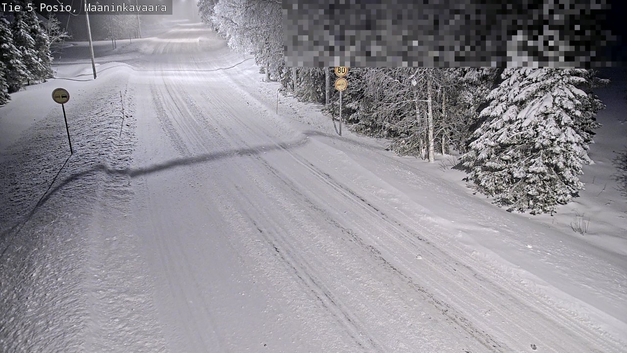 Weather Camera Image Road 5 Posio, Maaninkavaara, Posio, Lappi