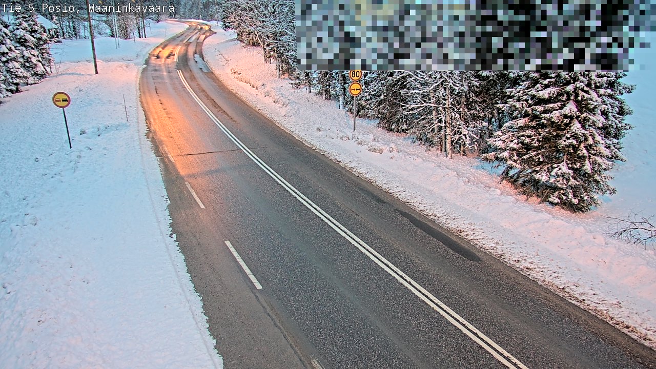 Kelikamerat Kuva Tie 5 Posio, Maaninkavaara, Posio, Lappi