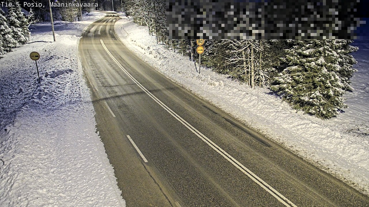 Kelikamerat Kuva Tie 5 Posio, Maaninkavaara, Posio, Lappi