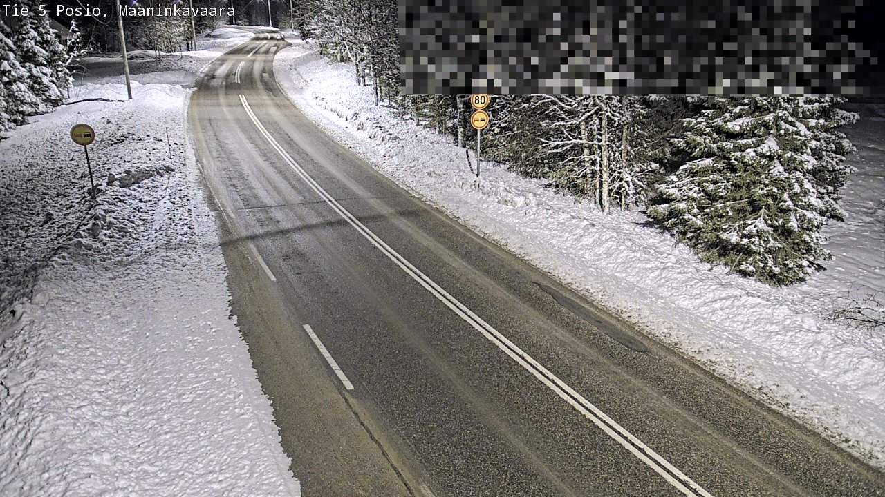 Kelikamerat Kuva Tie 5 Posio, Maaninkavaara, Posio, Lappi