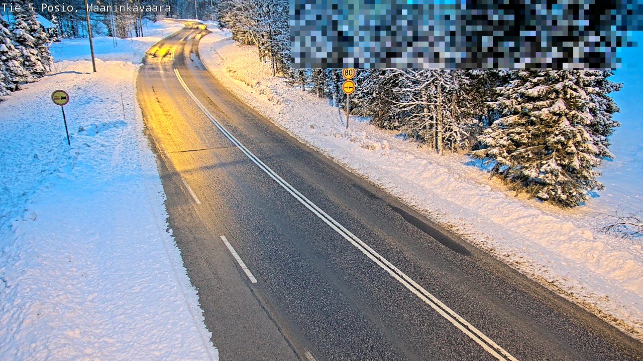 Kelikamerat Kuva Tie 5 Posio, Maaninkavaara, Posio, Lappi
