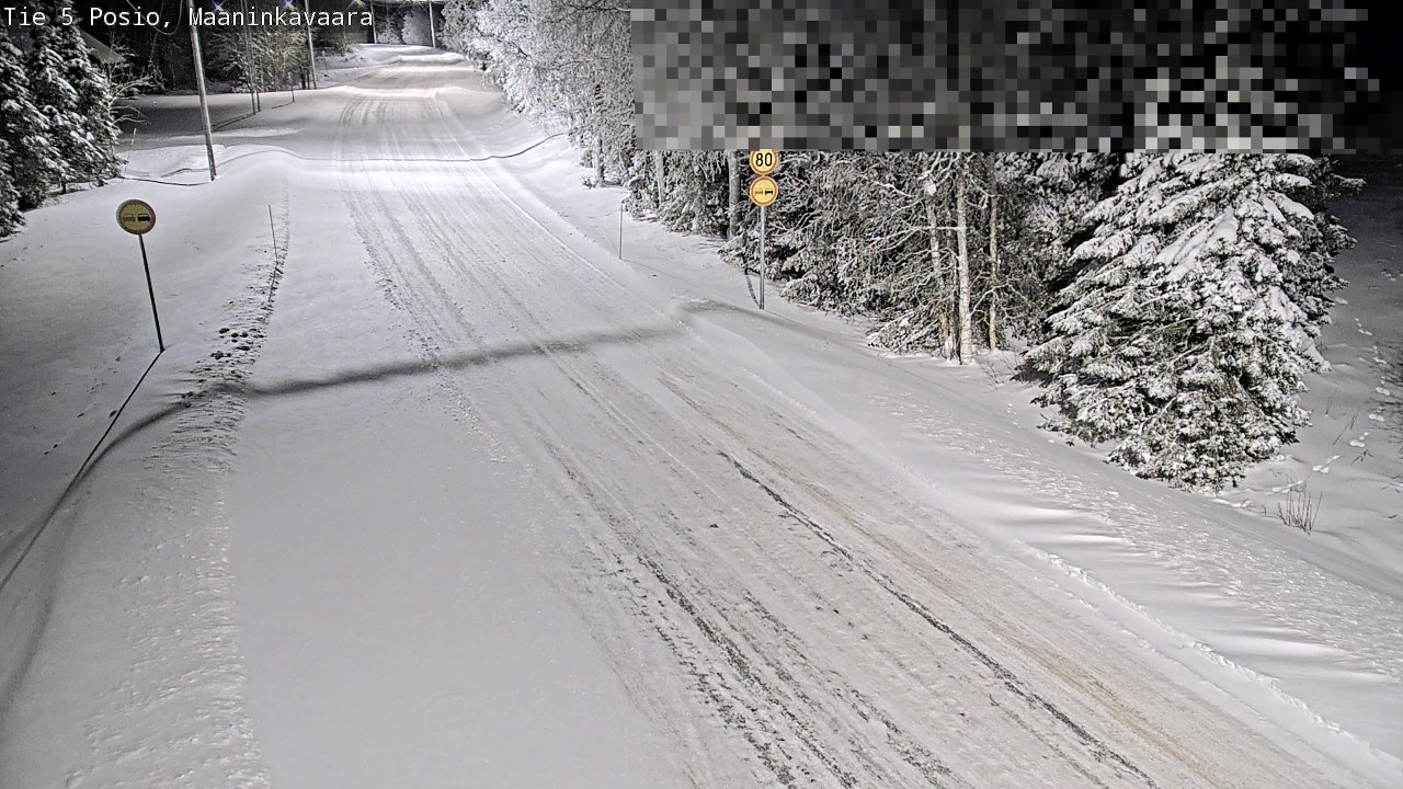 Kelikamerat Kuva Tie 5 Posio, Maaninkavaara, Posio, Lappi