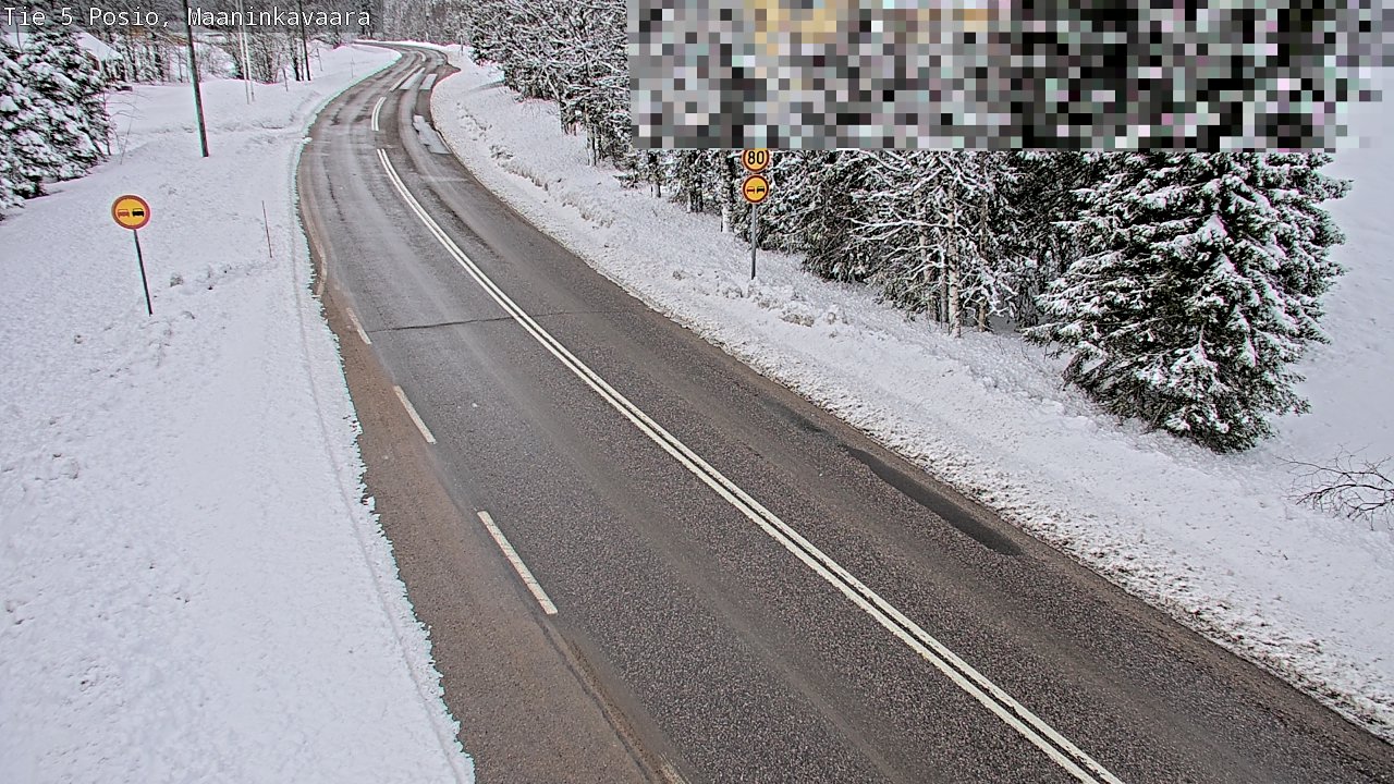 Kelikamerat Kuva Tie 5 Posio, Maaninkavaara, Posio, Lappi