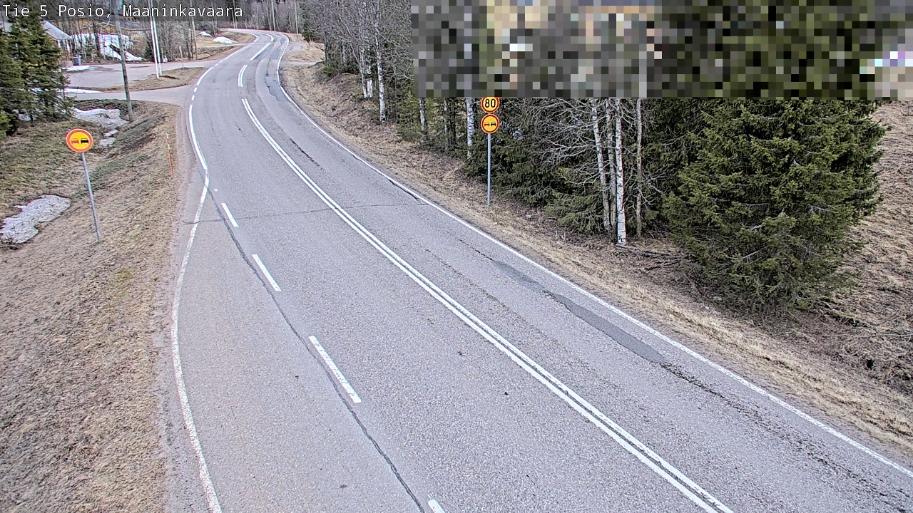 Weather Camera Image Väg 5 Posio, Maaninkavaara, Posio, Lappi