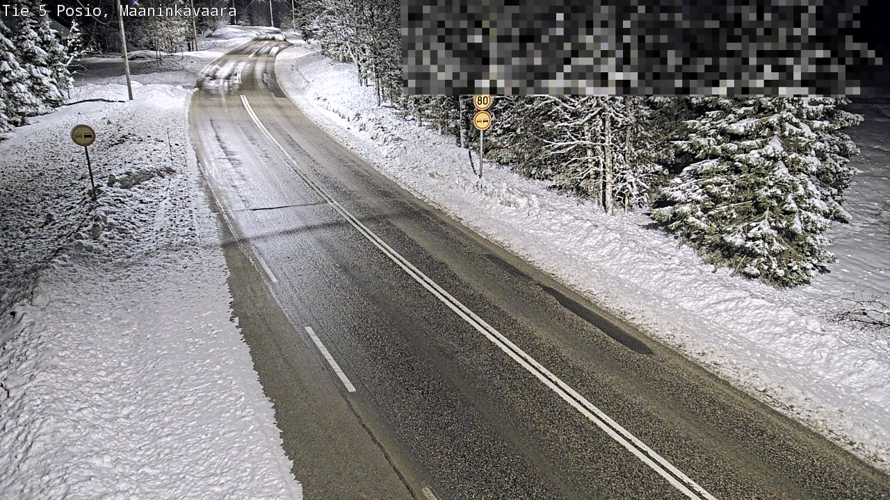 Kelikamerat Kuva Tie 5 Posio, Maaninkavaara, Posio, Lappi