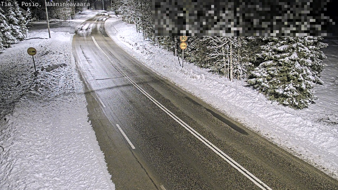 Kelikamerat Kuva Tie 5 Posio, Maaninkavaara, Posio, Lappi