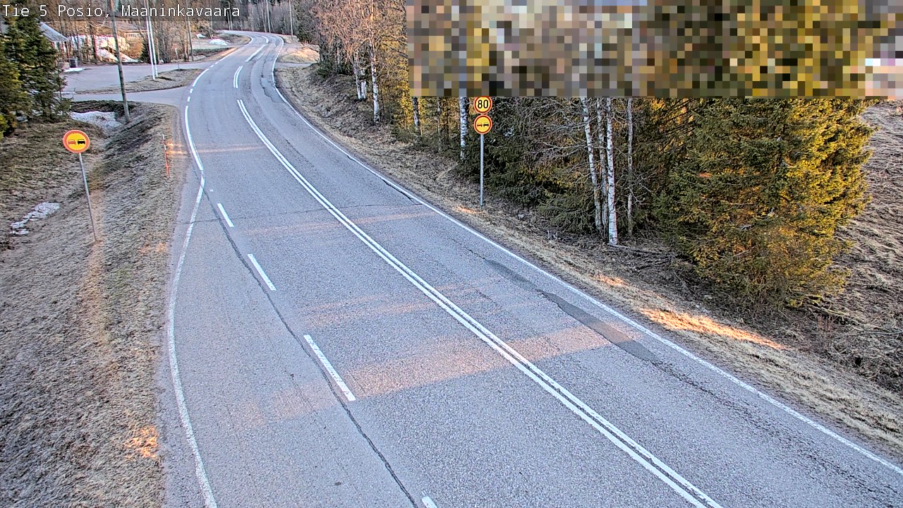 Weather Camera Image Road 5 Posio, Maaninkavaara, Posio, Lappi