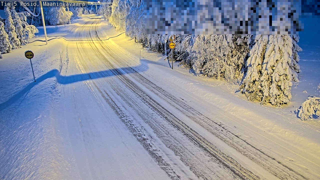 Kelikamerat Kuva Tie 5 Posio, Maaninkavaara, Posio, Lappi