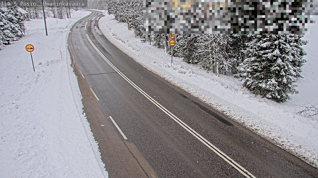 Kelikamerat Kuva Tie 5 Posio, Maaninkavaara, Posio, Lappi