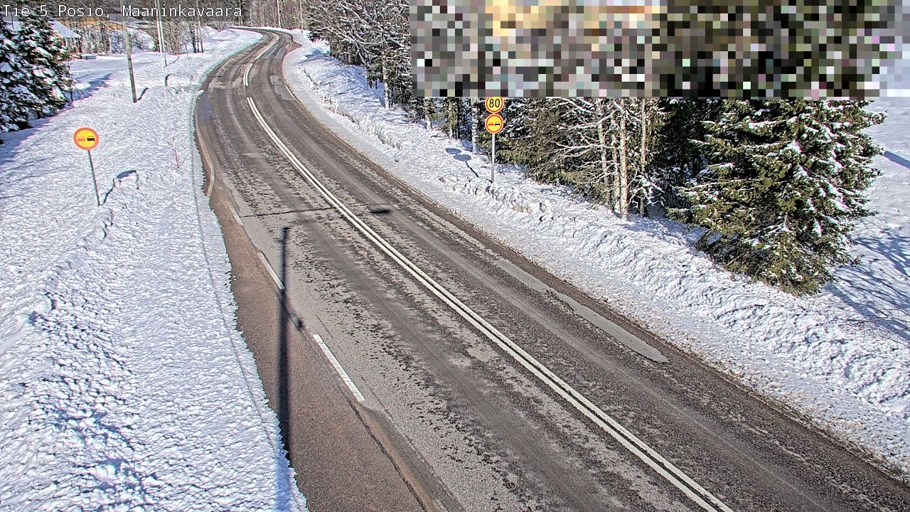 Weather Camera Image Väg 5 Posio, Maaninkavaara, Posio, Lappi