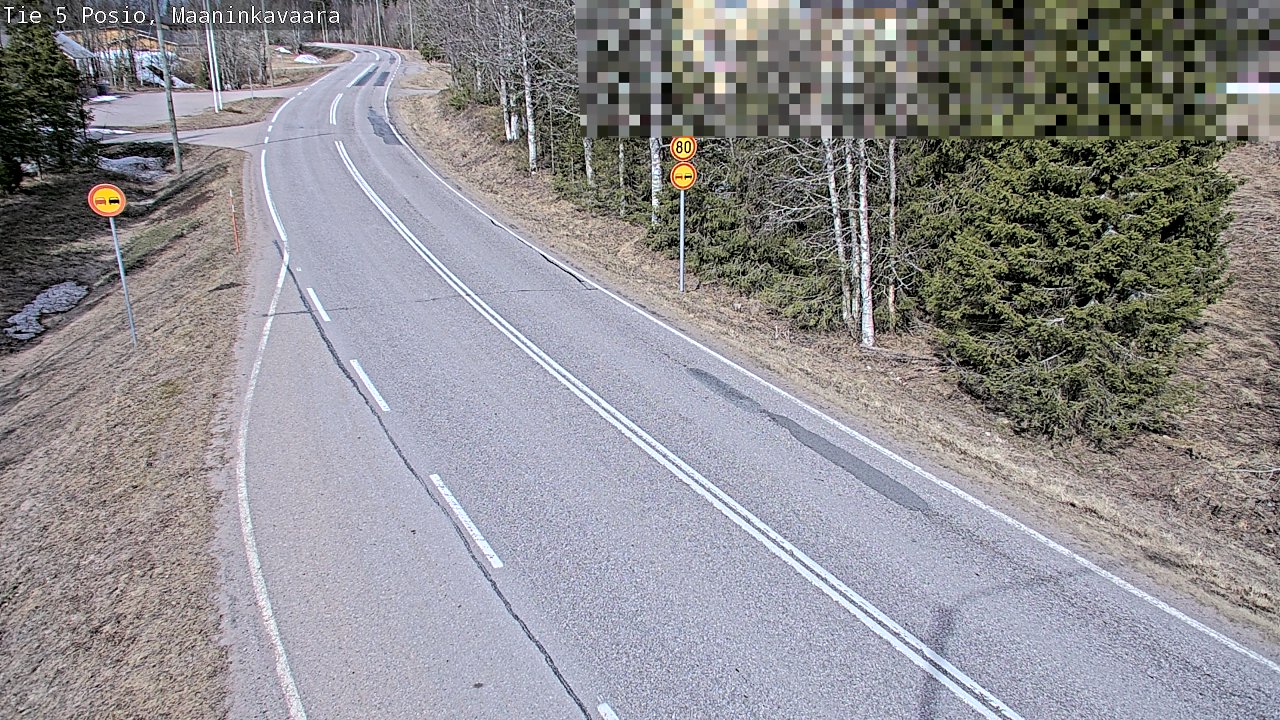 Weather Camera Image Väg 5 Posio, Maaninkavaara, Posio, Lappi