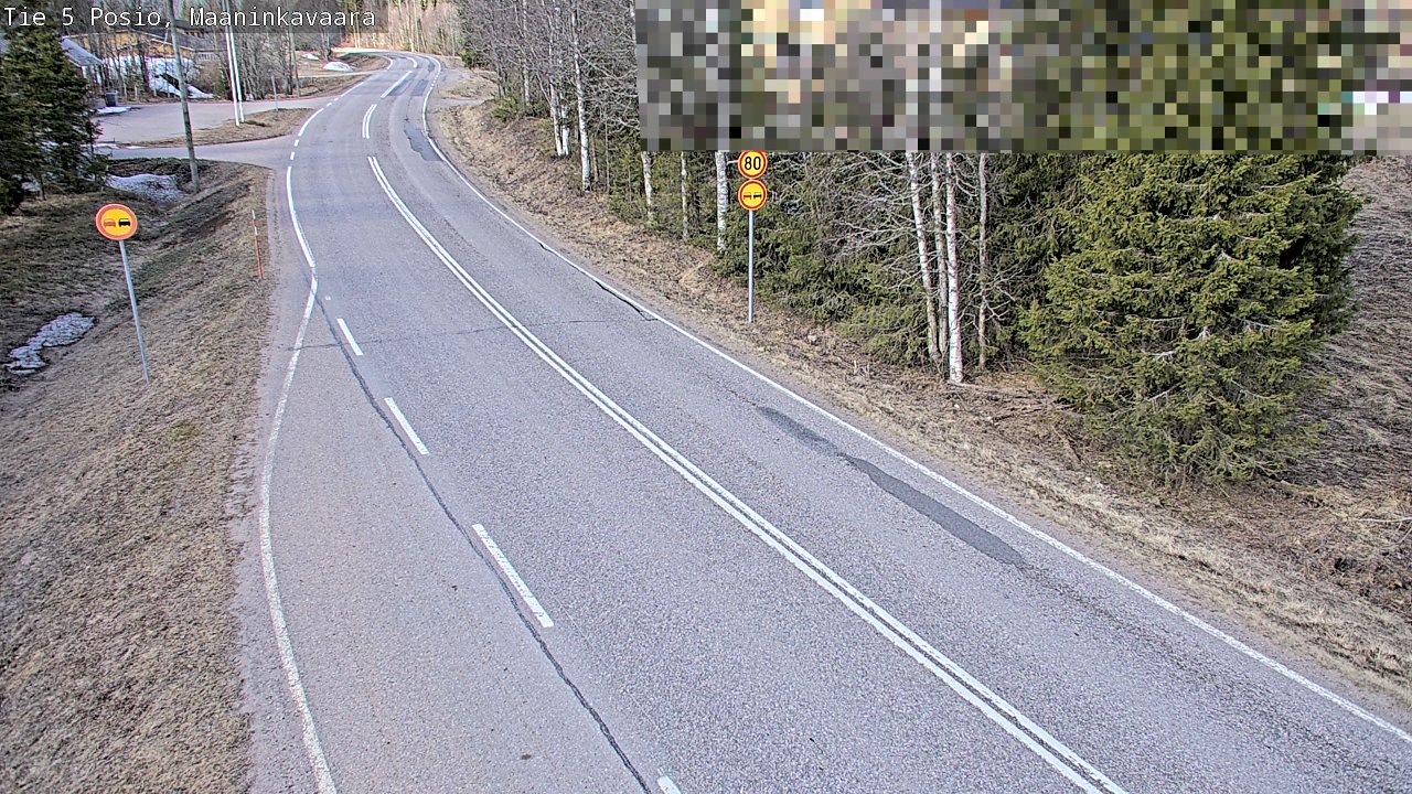 Weather Camera Image Väg 5 Posio, Maaninkavaara, Posio, Lappi