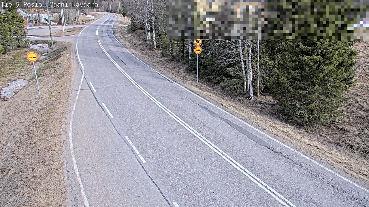 Weather Camera Image Väg 5 Posio, Maaninkavaara, Posio, Lappi