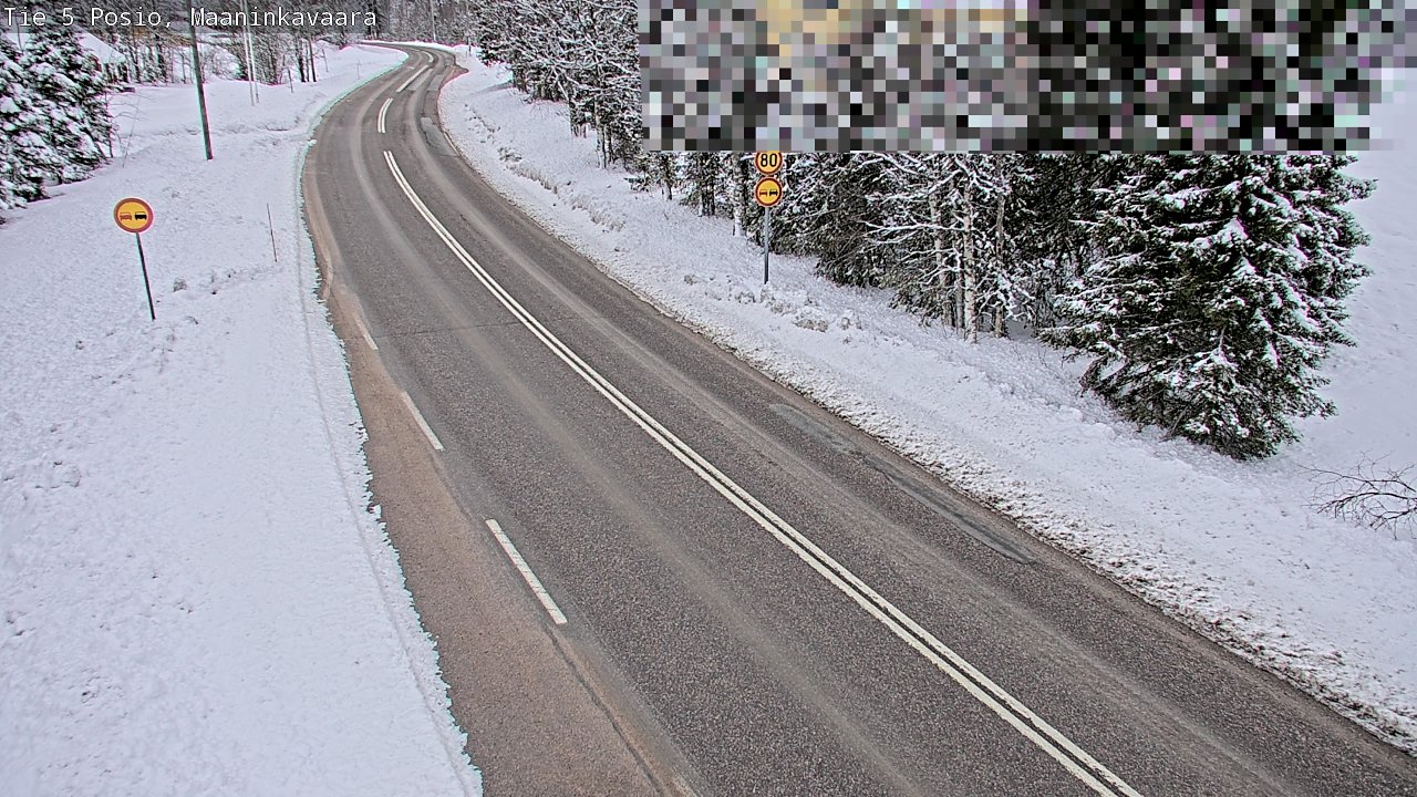 Kelikamerat Kuva Tie 5 Posio, Maaninkavaara, Posio, Lappi