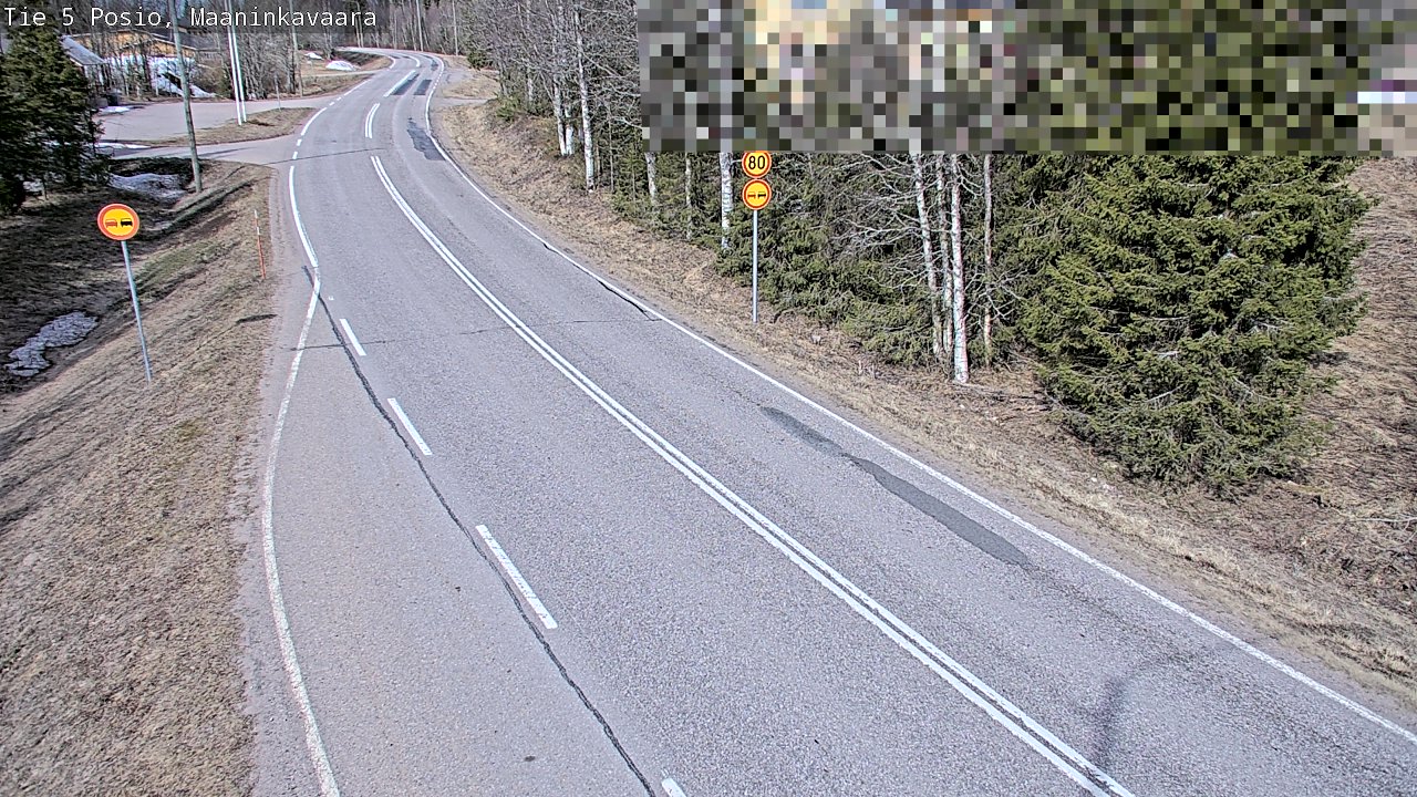 Weather Camera Image Väg 5 Posio, Maaninkavaara, Posio, Lappi