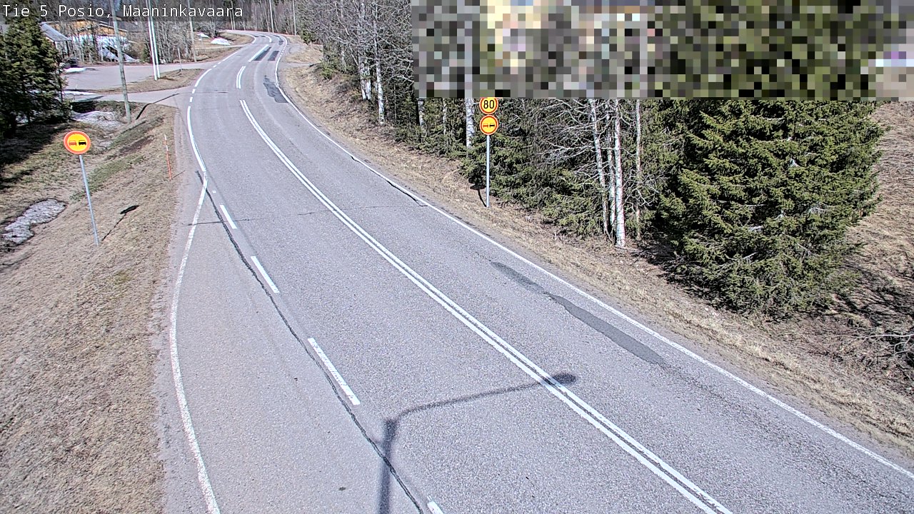 Weather Camera Image Väg 5 Posio, Maaninkavaara, Posio, Lappi