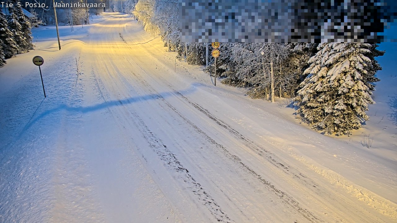 Weather Camera Image Road 5 Posio, Maaninkavaara, Posio, Lappi