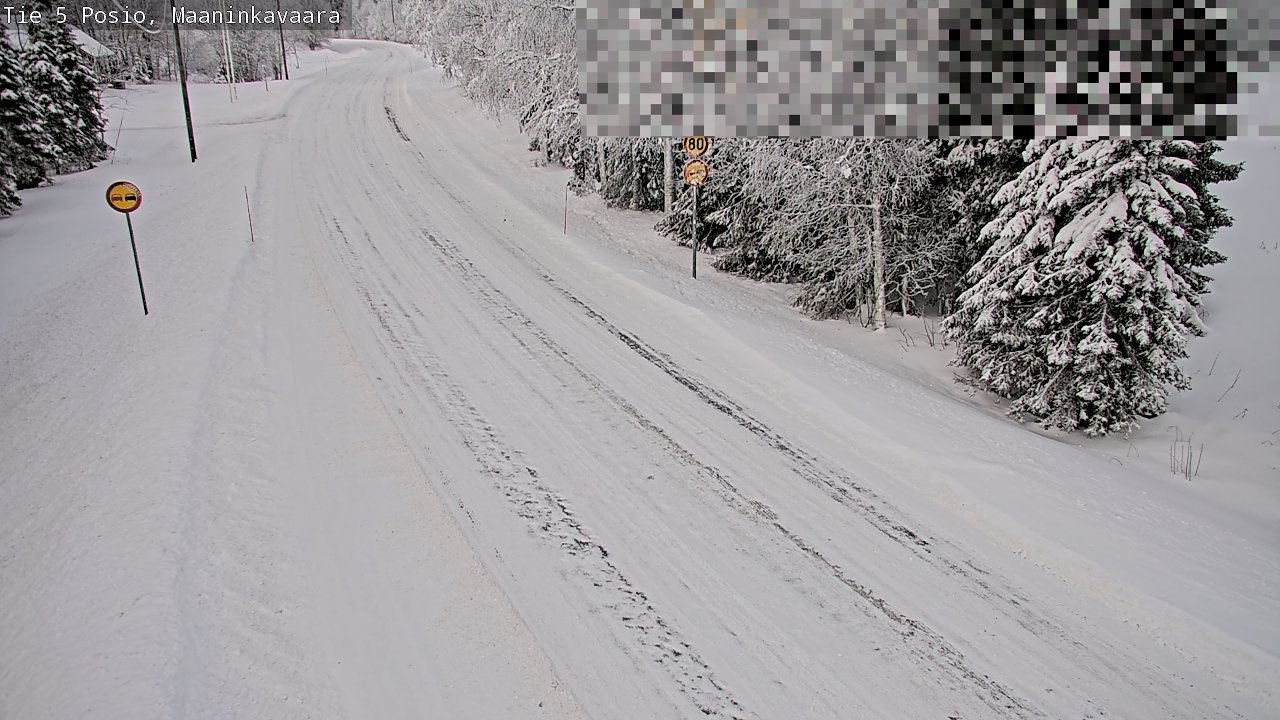 Weather Camera Image Road 5 Posio, Maaninkavaara, Posio, Lappi