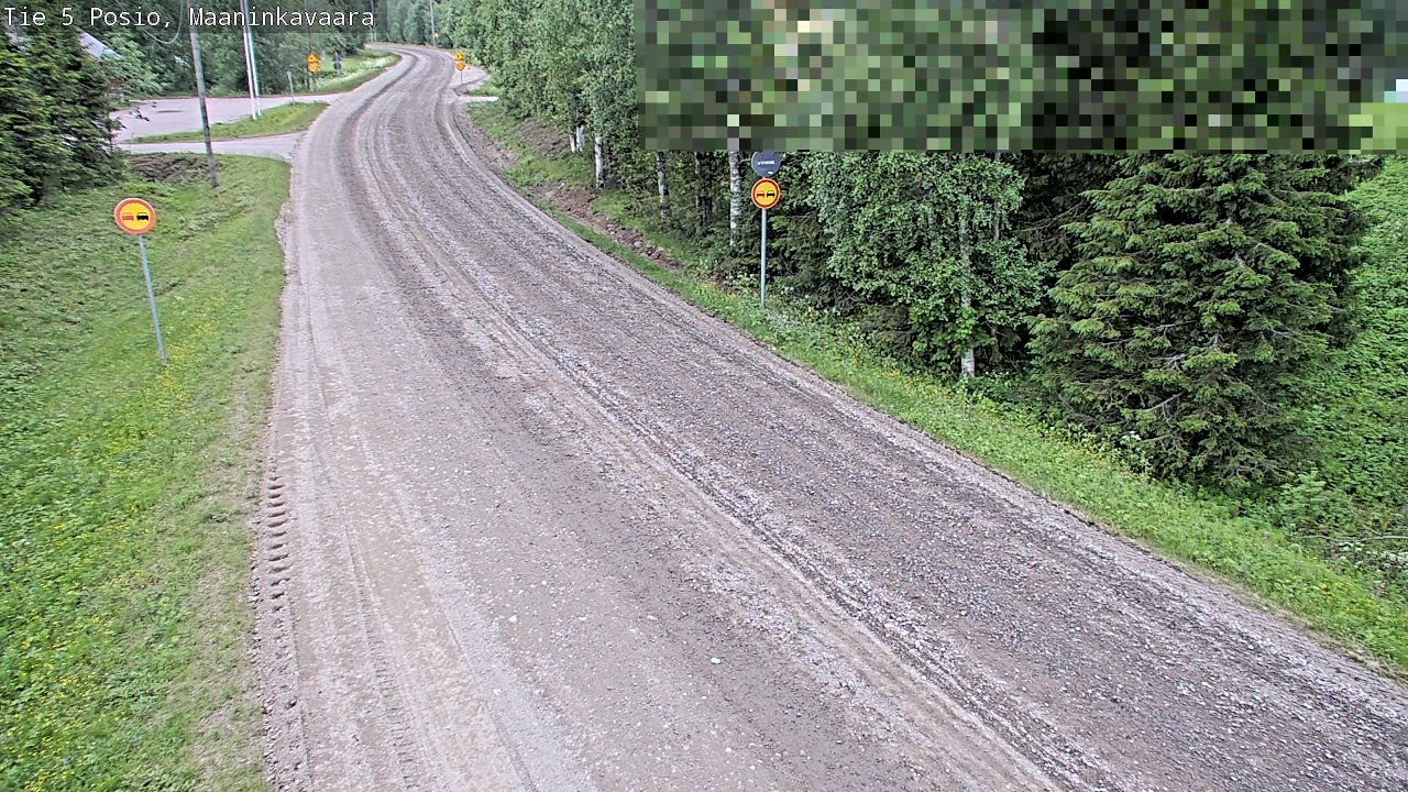 Kelikamerat Kuva Tie 5 Posio, Maaninkavaara, Posio, Lappi