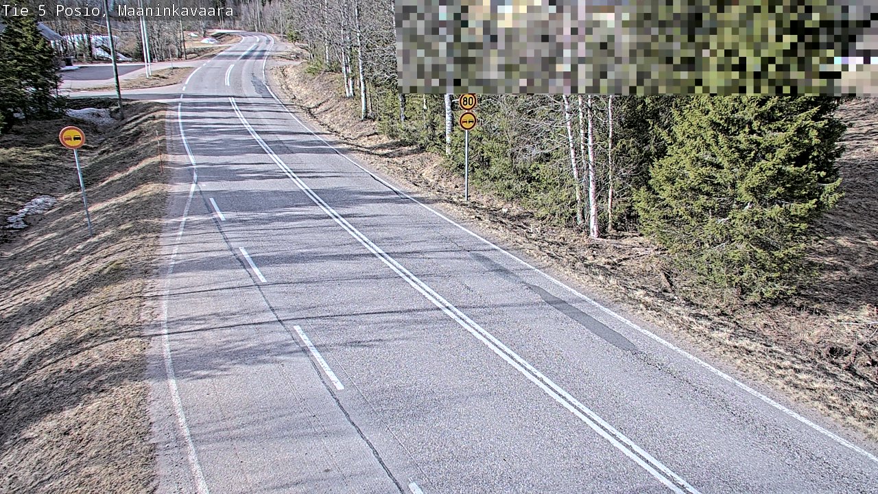 Weather Camera Image Väg 5 Posio, Maaninkavaara, Posio, Lappi