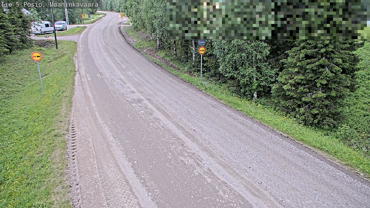 Kelikamerat Kuva Tie 5 Posio, Maaninkavaara, Posio, Lappi