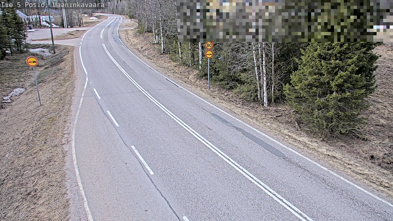 Weather Camera Image Väg 5 Posio, Maaninkavaara, Posio, Lappi