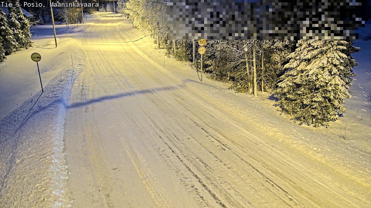 Kelikamerat Kuva Tie 5 Posio, Maaninkavaara, Posio, Lappi