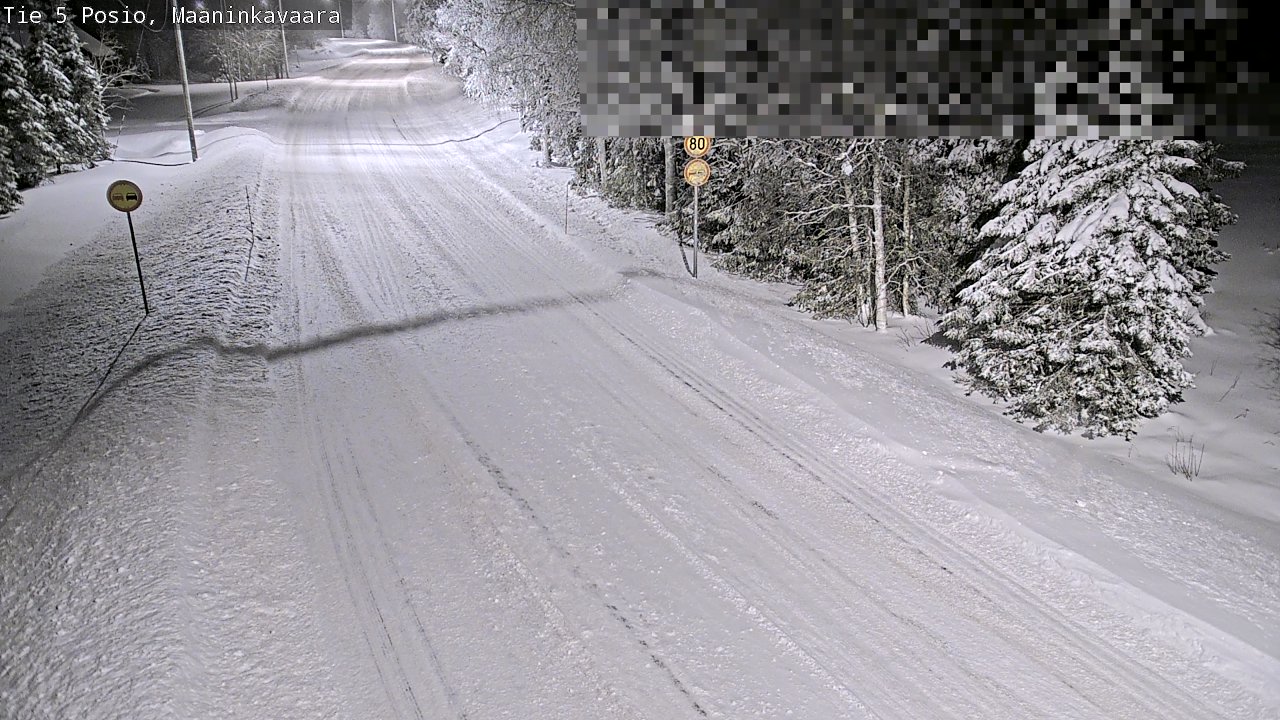 Weather Camera Image Road 5 Posio, Maaninkavaara, Posio, Lappi