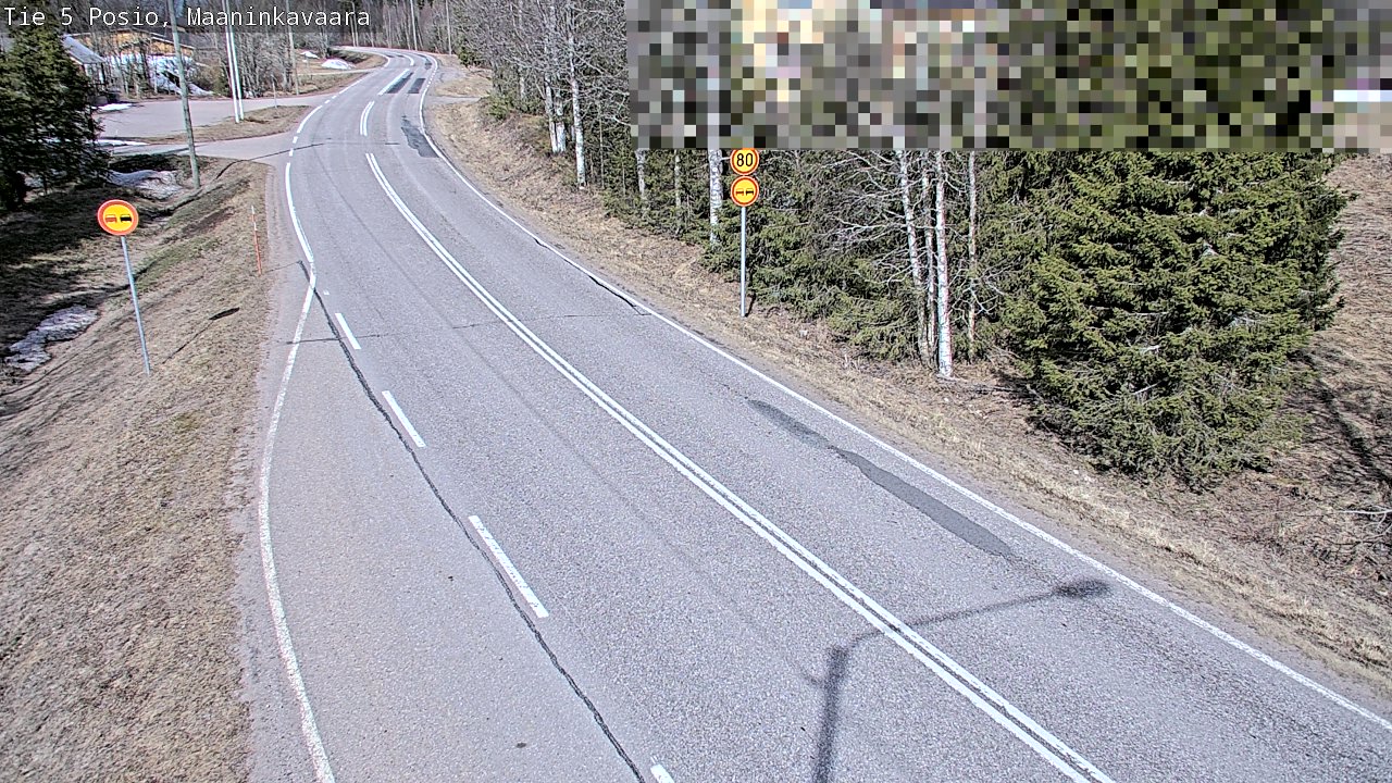 Weather Camera Image Väg 5 Posio, Maaninkavaara, Posio, Lappi